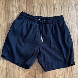chubbies Black Textured Athletic Shorts
